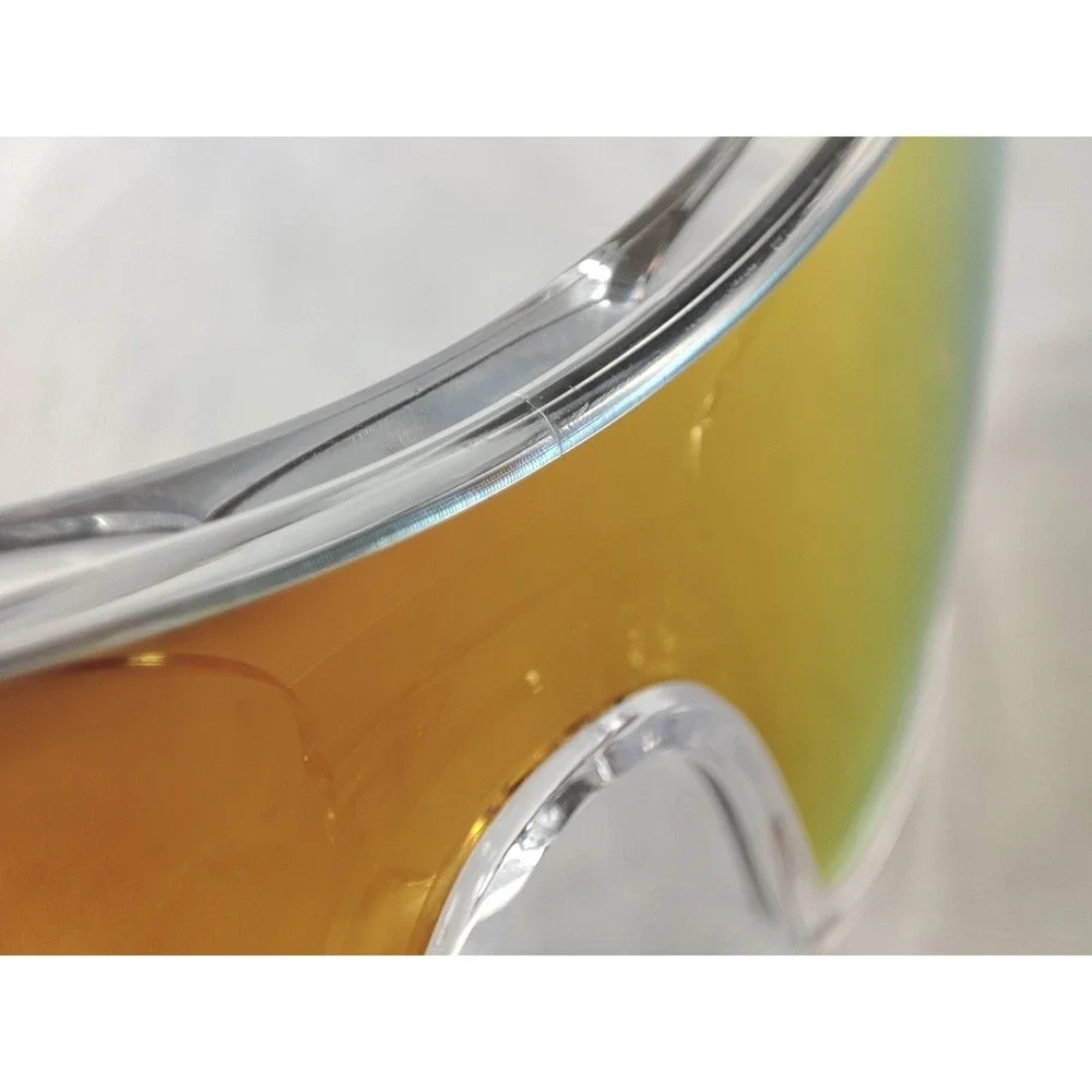 Oakley Batwolf Crystal Clear Sunglasses Fire Iridium Orange Icons NWOT Mint‎
